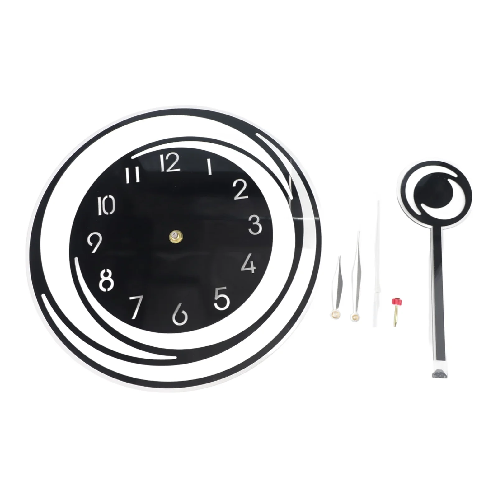 Horloge silencieuse sans tic-tac pour la décoration de la maison, fonctionnement silencieux et paisible, horloge murale polyvalente en acrylique