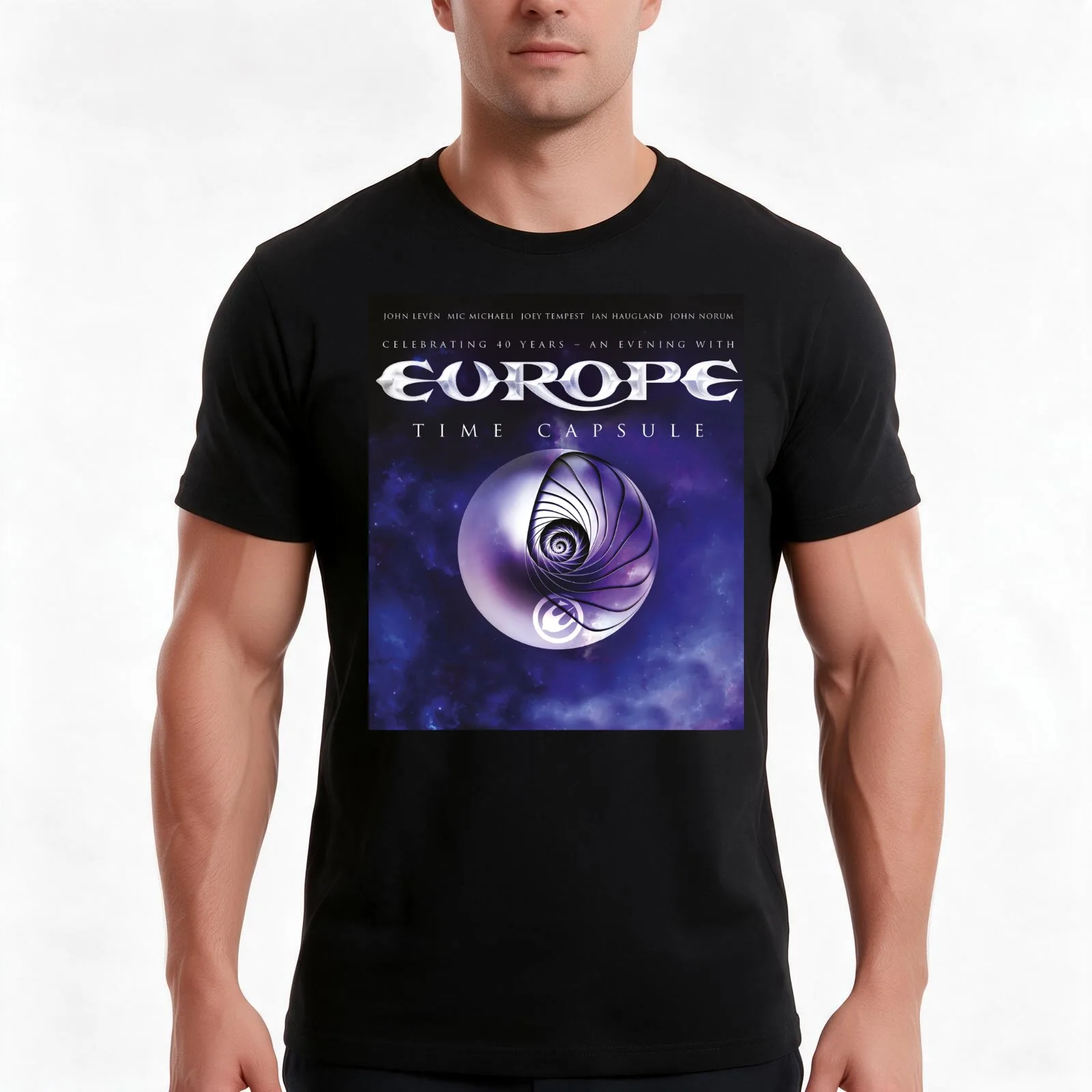 Celebrating of the Europe Old Capsule 40 Years T-Shirt, Summer Casual Cotton Tee, Oversized Streetwear Tops, Unisex Men Women