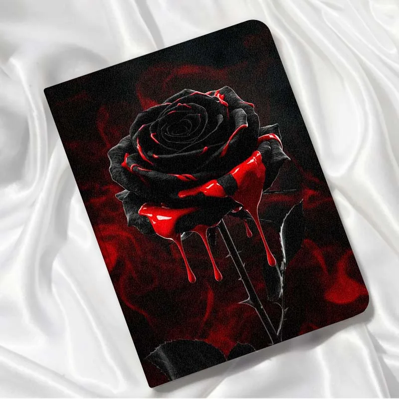 

Black Rose Popular For Xiaomi Redmi Mi Pad 4 5 6 6s 7 7s SE Pro 2 11 Plus Max 12.4 11 11.2 12.5 8.7 inch Tablet Case