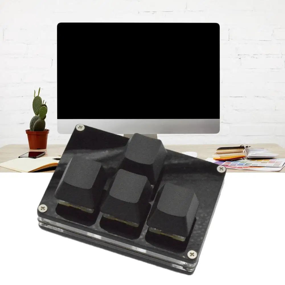 4-клавишная мини-клавиатура с красным переключателем, программируемая игровая механическая клавиатура, USB-клавиатура на заказ для ноутбука, ПК D7L8