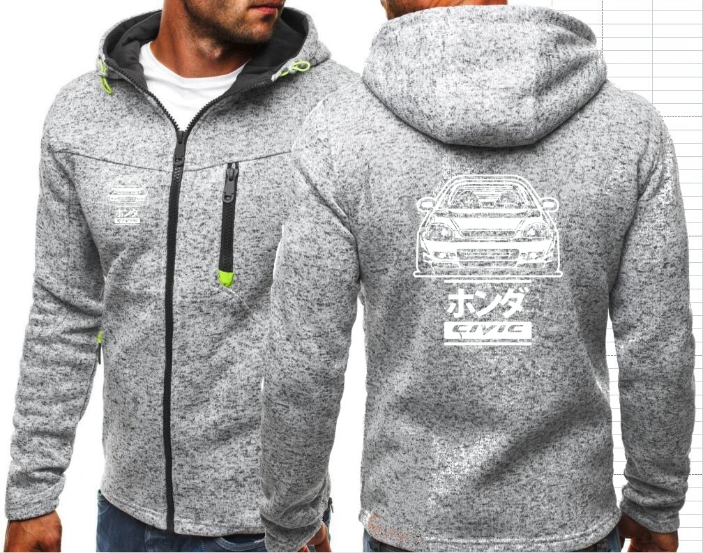 CIVIC 6GEN Men\'s Hoodies Sweatshirts Hondaes TYPE-R 6RD CAR B16 B18 JDM Tide Jacquard Hoodies Jacket F1 Fall Sweatshirts