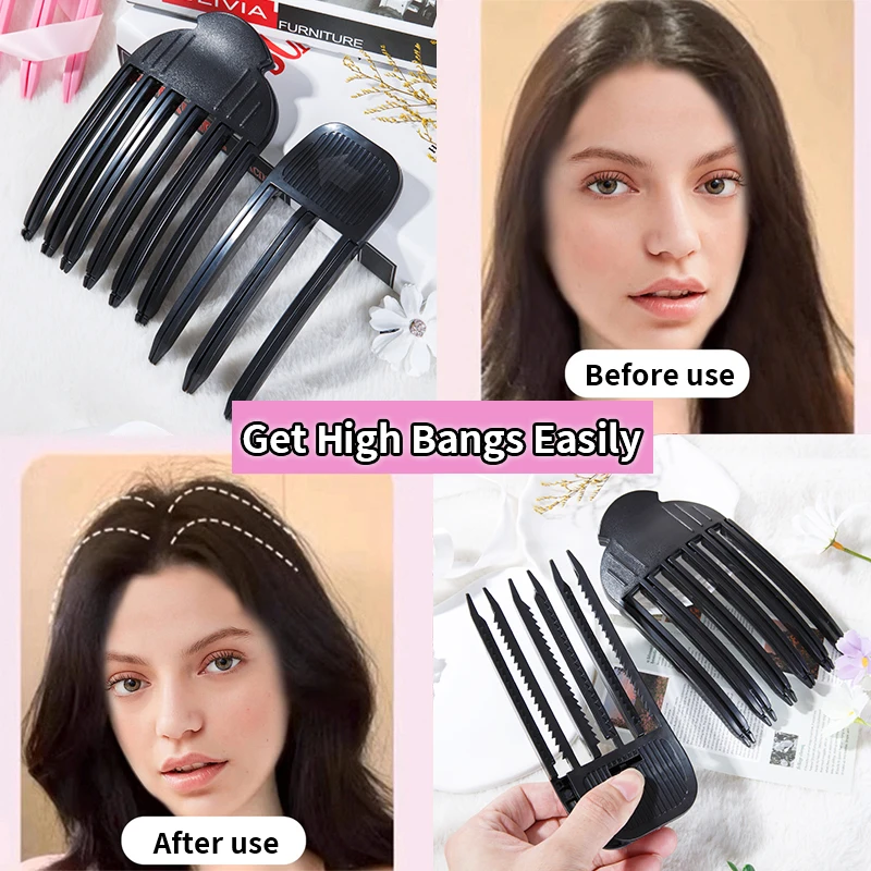 1pcs/2pcs Fluffy Hairpin Curling Bangs Clips Hair Roots Volumizing Hair Clips Women Curling Fixed Shape Clips Volume Hair Roller