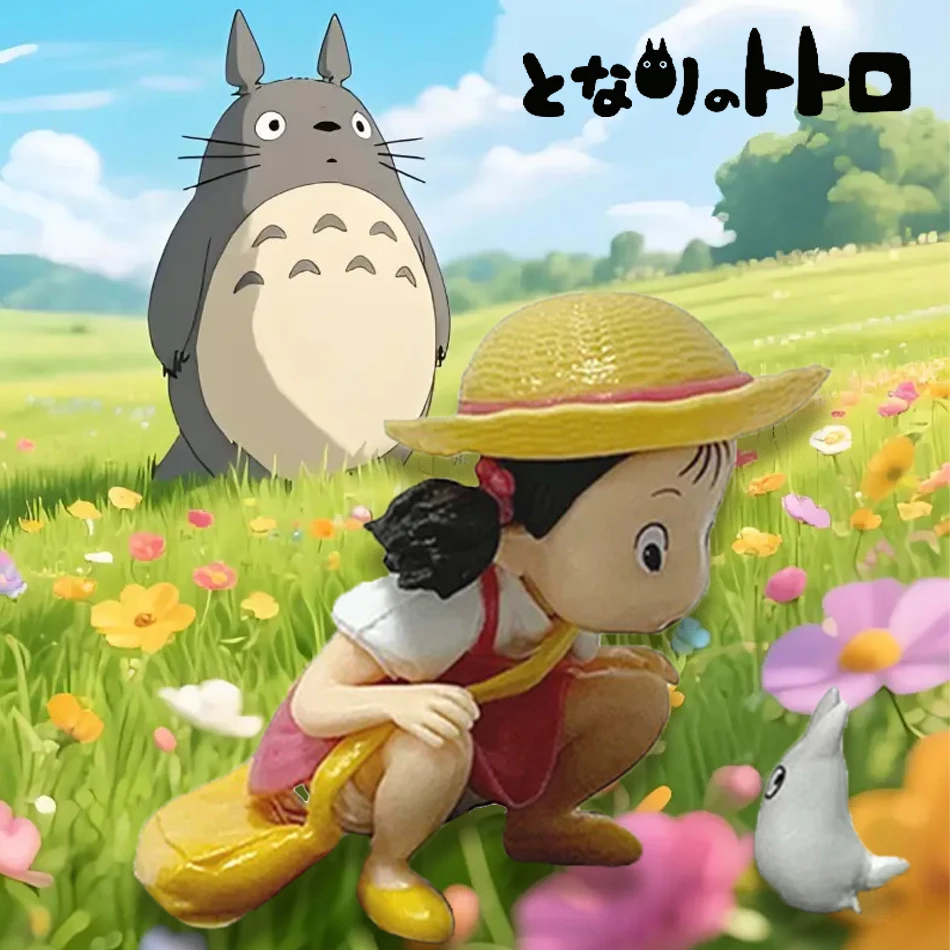 7cm anime my neighbor totoro figure mei xiaomei kawaii cute doll model collectible table decoration toy for kid gift