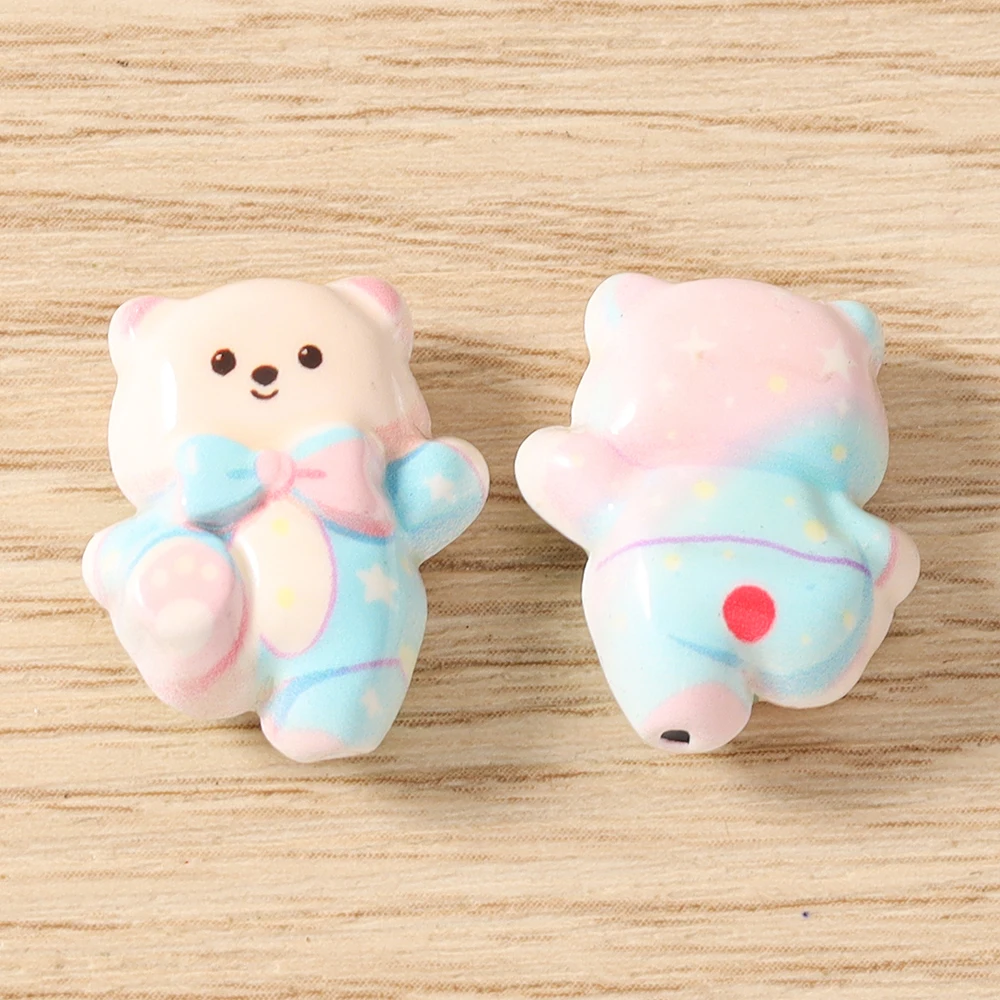 Tusember 5 Stück 15*19mm Niedliche Kawaii Keramik-Katzen-Anhänger Perlen für Schmuckherstellung Armbänder Halsketten DIY Mädchen Geschenke – Detail 16