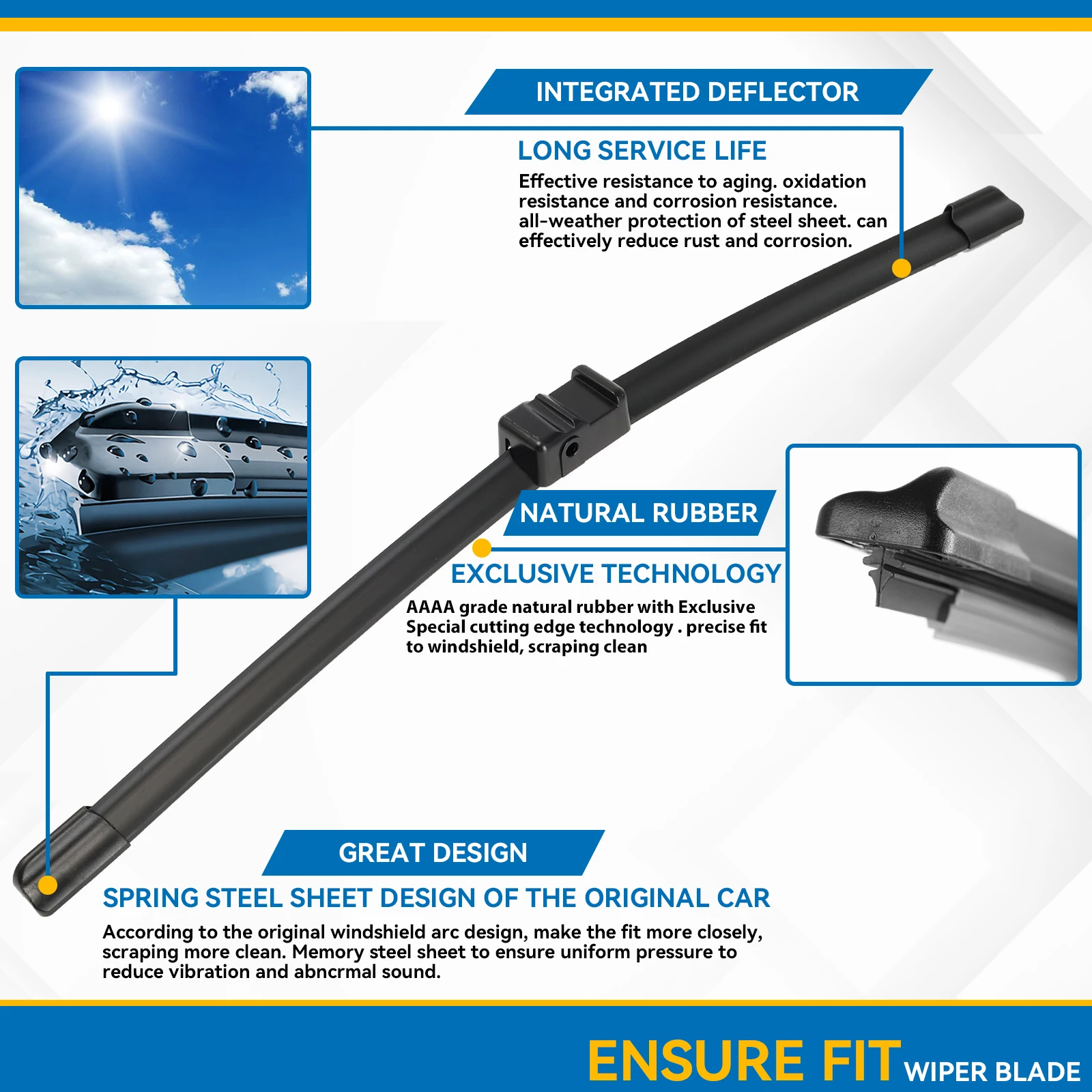 Erick's Wiper LHD شفرات الممسحة الأمامية لسيارات BMW X6 E71 E72 2008 - 2012 الزجاج الأمامي نافذة نظيفة فرش المطر للسيارة 24 "+ 20"