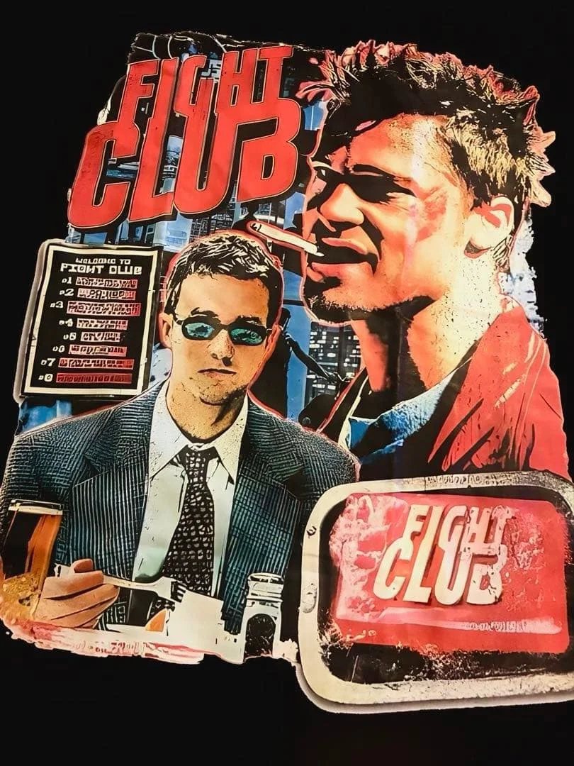Fight Club Movie Poster Graphic T-Shirt Cotton Men Women Streetwear Tee