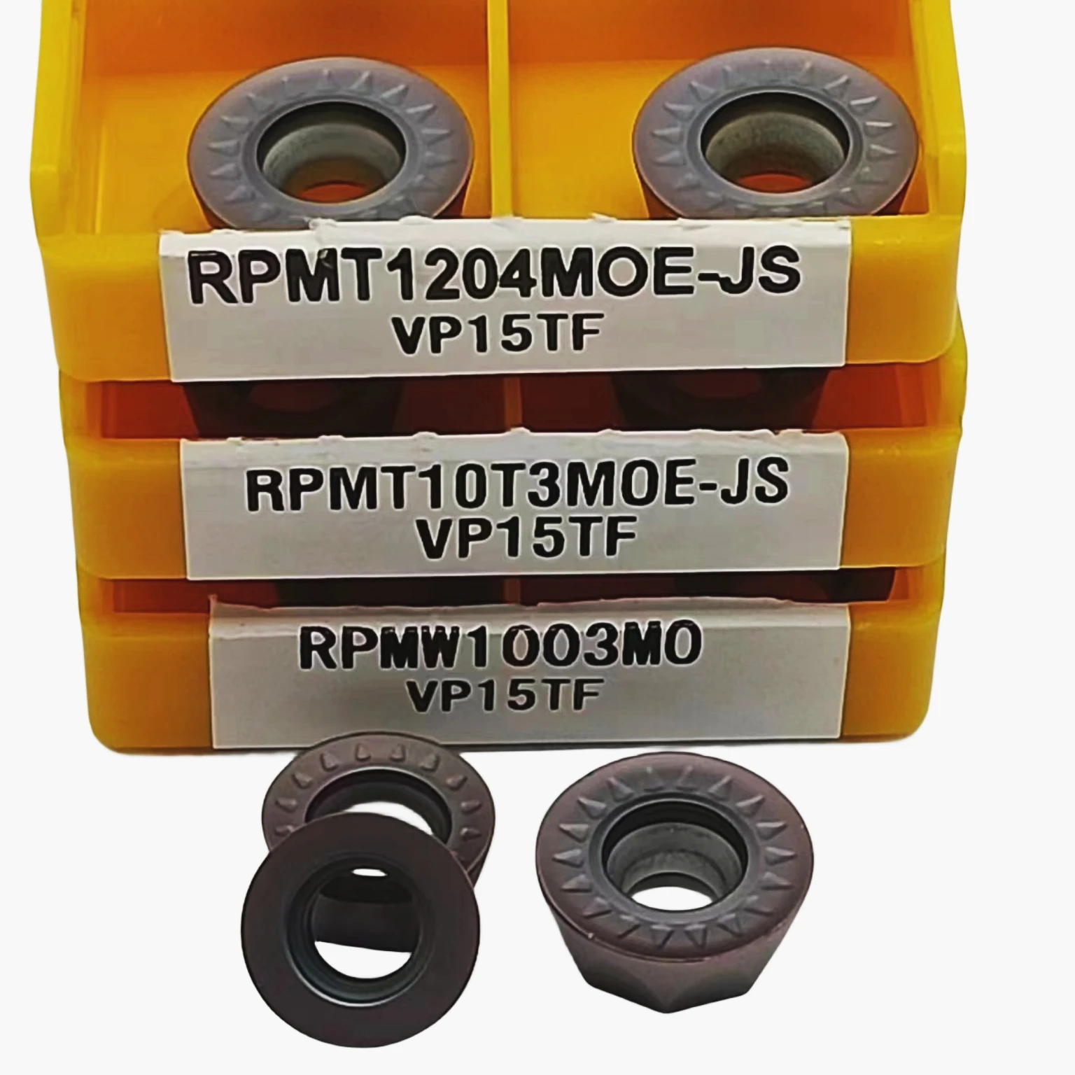 RPMT10T3MOE-JS RPMW1003MO RPMT1204MOE-JS VP15TF herramienta de corte CNC de acero endurecido, hoja de fresado