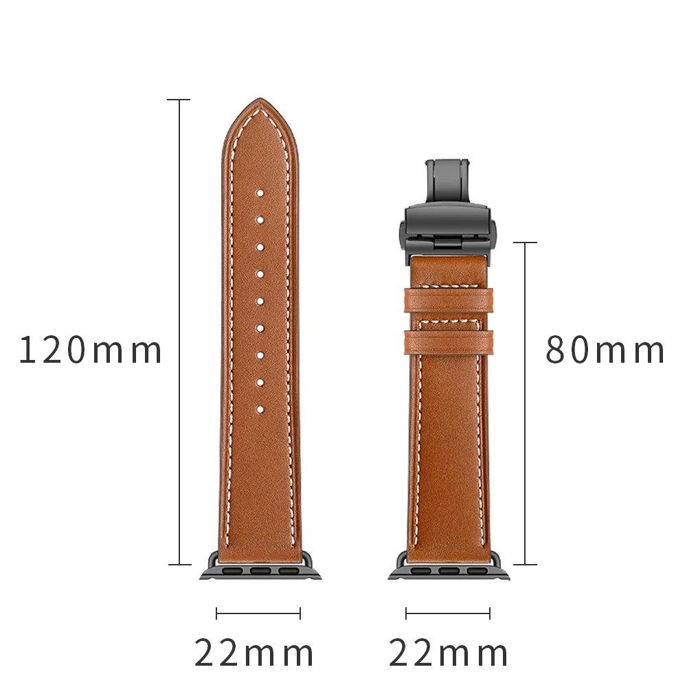 Leather Strap For Apple watch band 45mm 41mm 44mm 40mm 42mm 38mm ultra 49mm bracelet correa watchband iWatch series 8 7 SE 6 5 4