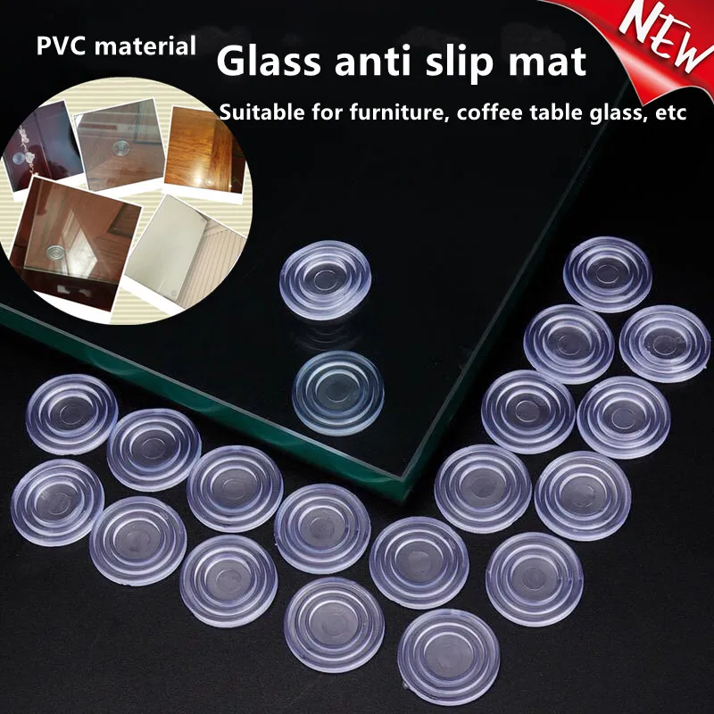 Transparent Anti-slip Rubber Pads Chair Legs Pads Floor Protector Non-slip Mat Furniture Mute Stickers Tea Table Glass Gaskets