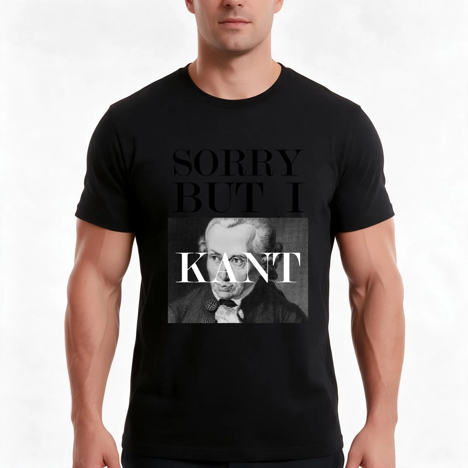 Sorry, but I Kant T-Shirt, Summer Casual Cotton Tee, Oversized Streetwear Tops, Vintage Graphic Print, Loose Fit Short Sleeve