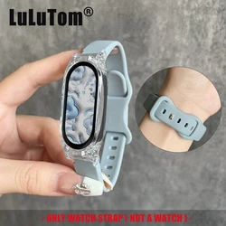 Silicone Strap For Xiaomi Mi Band 8 7 6 5 4 3 Watch Band For Miband 5/6/4/3 Fashion Solid Color Soft Bracelet Replace Wristband