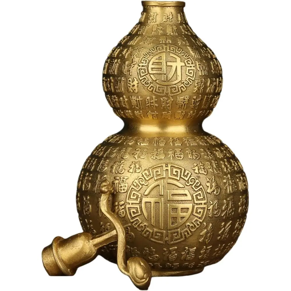 

Copper Good Fortune Gourd for Home and Office, Large Size Feng Shui Decor