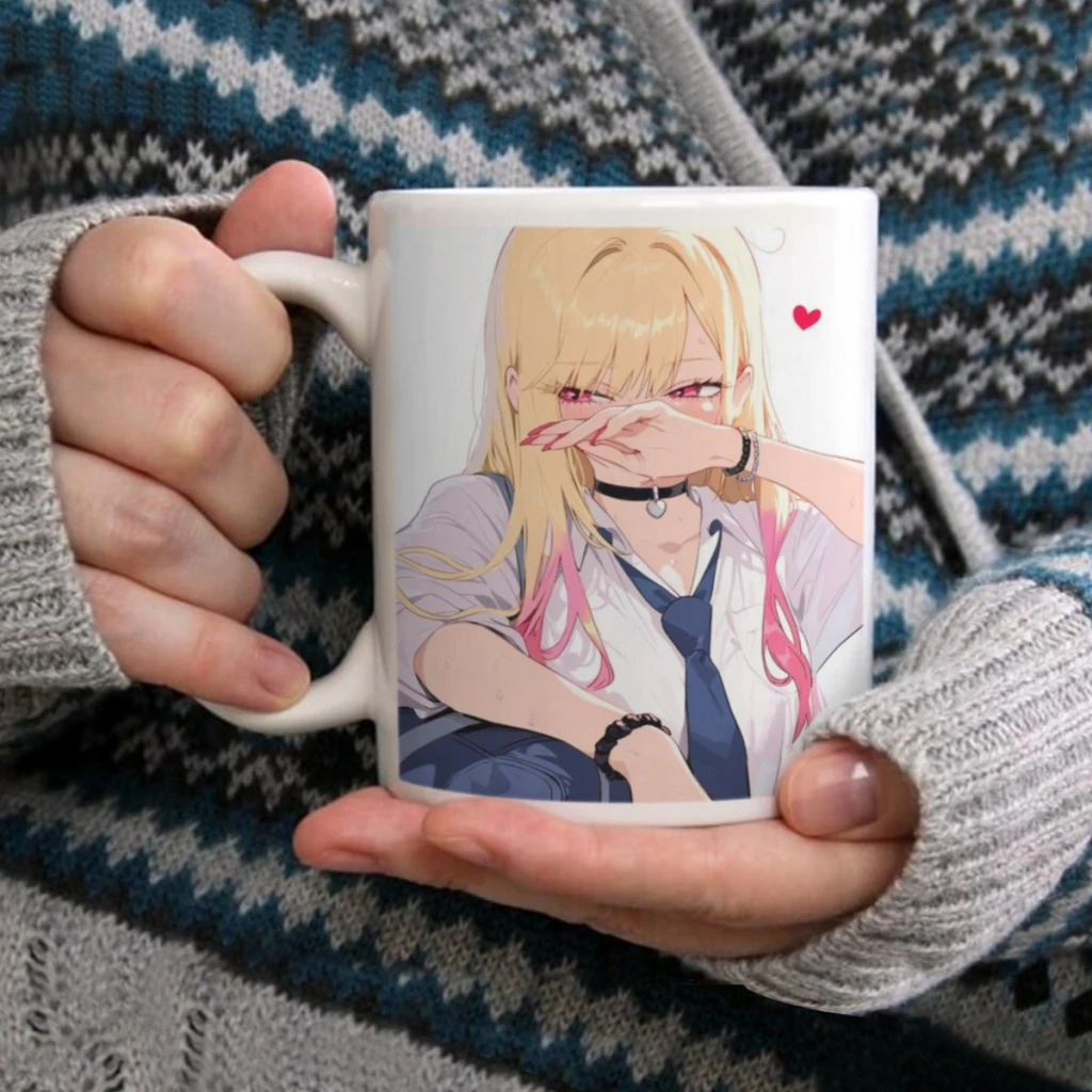 Japan Anime Marin Kitagawa Ceramic Cup Coffee Oatmeal Breakfast Cup Creative Personality Mug