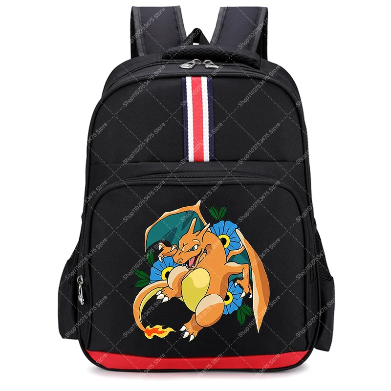 Boy Girl Large Capacity Schoolbag Book Bag Anime Squirtle Psyduck Printed Backpack for Kids Children Knapsack Birthday Gift 2026 view 4