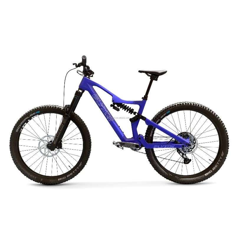 

29er Full Suspension Carbon Fiber Gear 12 Speed Hydraulic Brakes MTB Bike Downhill Bicycle Mountain Bike with Wireless Seat Post