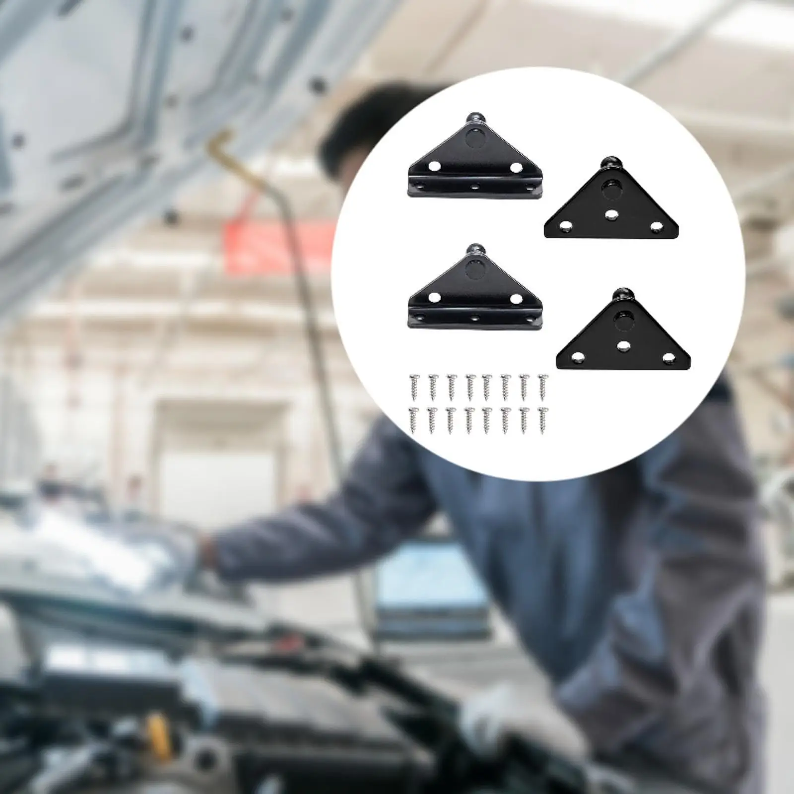 

4x 10 mm Ball Stud Brackets Repair Tool Easy to Install Steel Direct Replaces for Gas Struts Shocks Spring Lift Supports