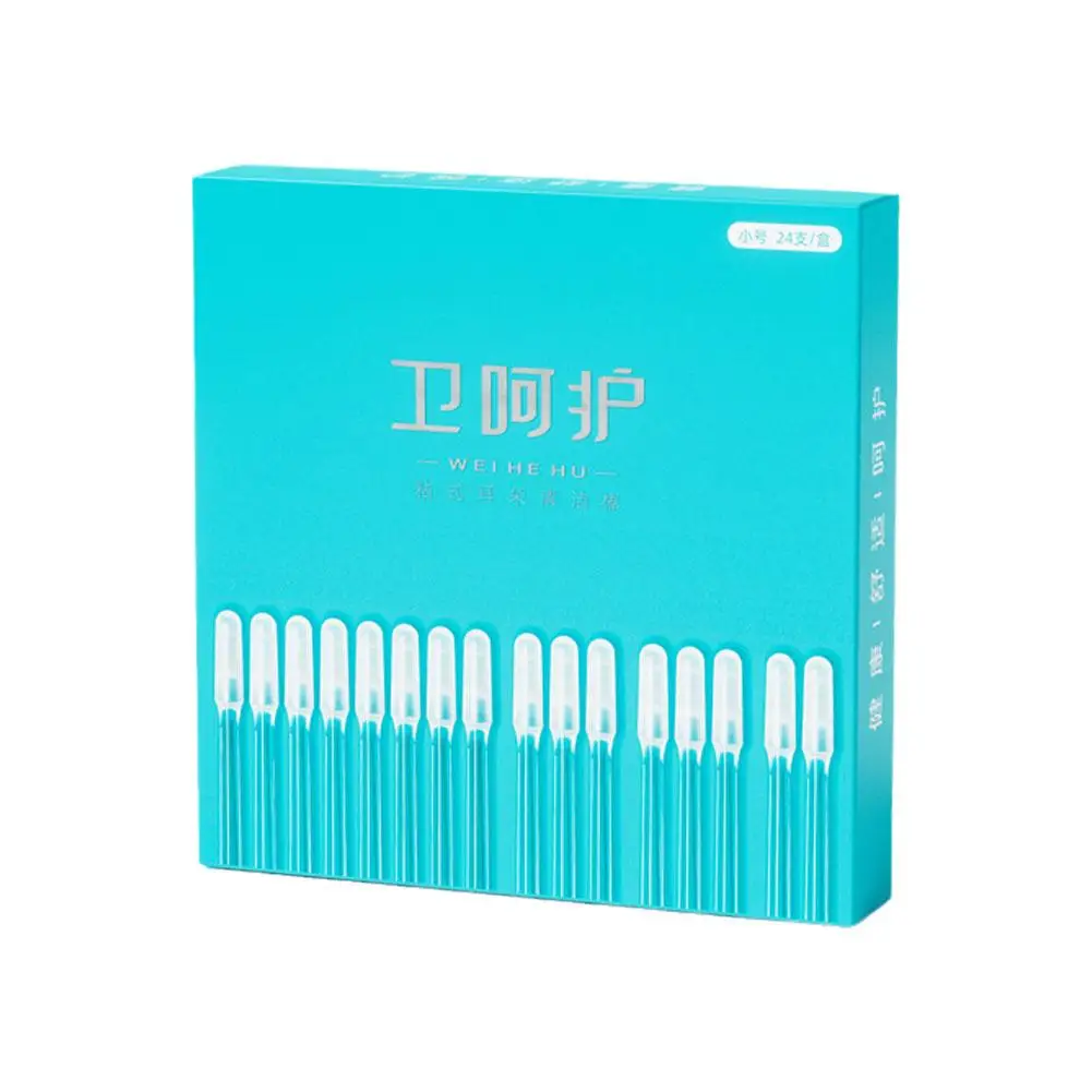 Disposable Sticky Ear Pick Tips Wax Removal Plastic Ear Ear Remover Cleaning Size Swab Tool Spoon Material 2 H8I0