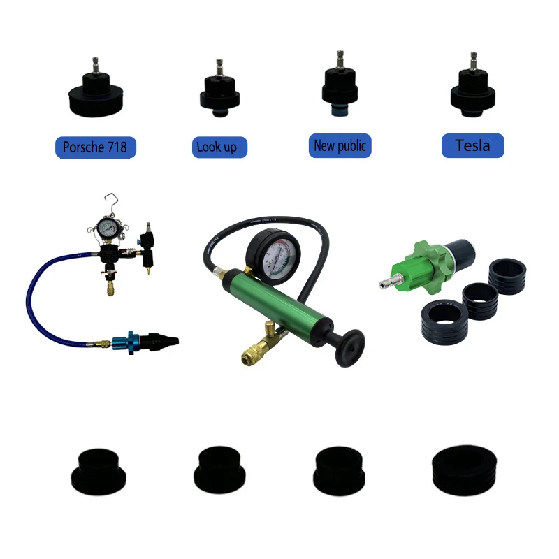 Radiator Coolant Pressure Tester Vacuum Refill Tool Kit Automotive Cooling System Leak Test and Pneumatic Purge Fill Set