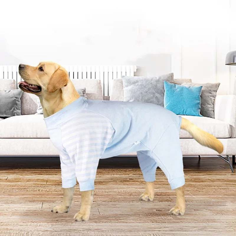 Pet Sleeping Clothes Dog Four-leg All-inclusive Homewear Breathable Anti-hair Loss Double-breasted Pajamas Home Wear Clothing