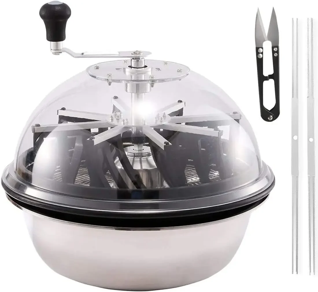 

16-Inch Bud Leaf Bowl Trimmer Twisted Spin Cut for Plant and Flower, Upgraded Gears, Combo with 2FT 4 Layers Hanging Herb