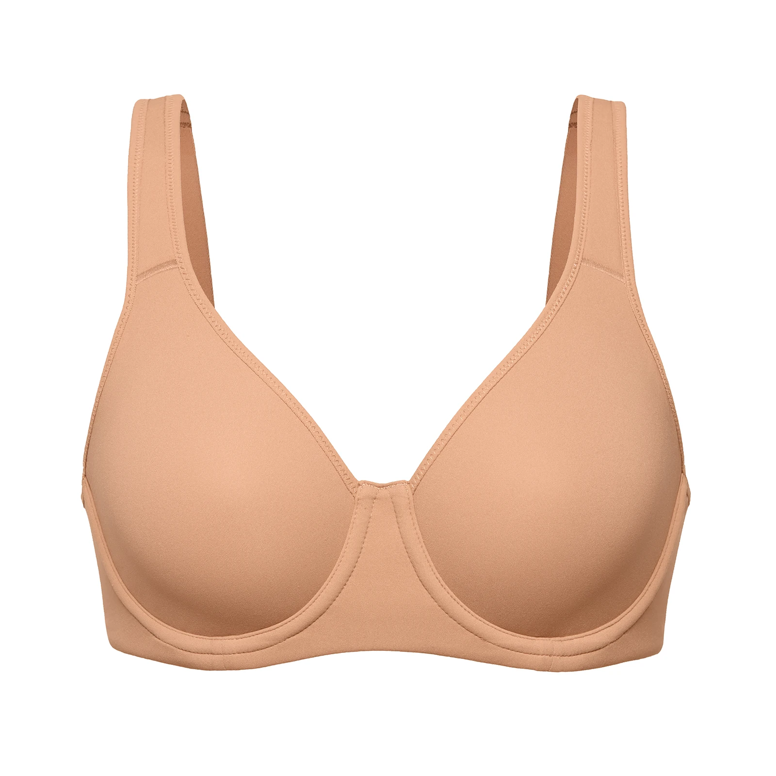 DELIMIRA Women's Inbarely Plus Seamless Bra Full Coverage Plus Size Unlined Underwire Bras