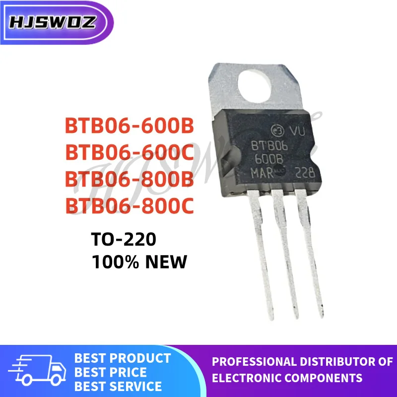 10/PCS New BTB06-800C BTB06-600C BTB06-800B BTB06-600B BTB06 Bidirectional thyristor TO-220