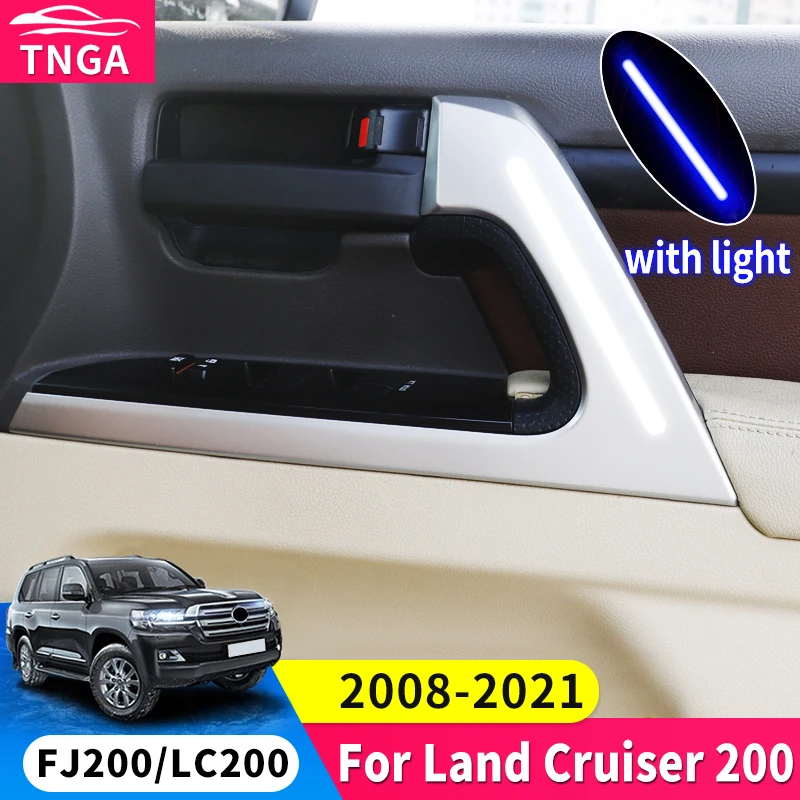 For Toyota Land Cruiser 200 LC200 2008-2021 2020 Car Door Led Handle Interior Modification Accessories Decoration Ambience Light