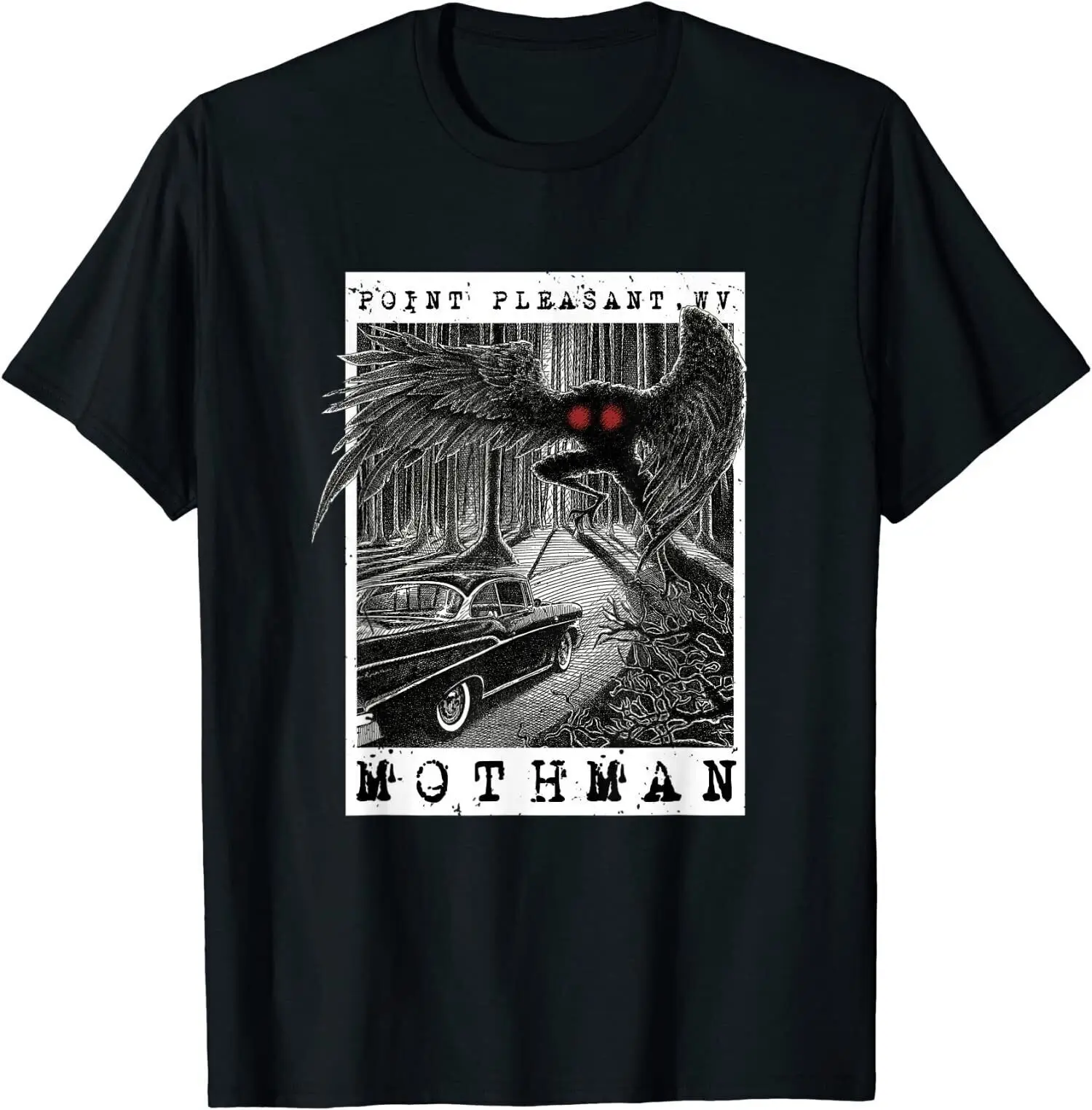 Новинка ограниченная партия встреч с Mothman-1966 точка приятная оригинальная криптовая рубашка S-3XL
