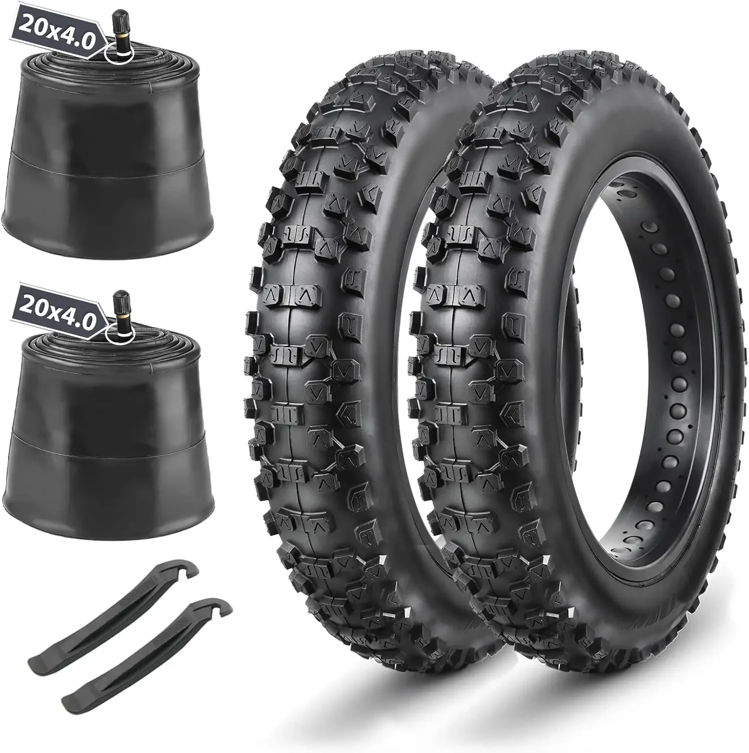 Fat Tire: 20 x 4.0 Inch E-Bike Mountain Bicycle Tire Performance Puncture-Resistant and All-Terra