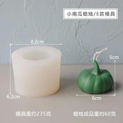 pumpkin Halloween harvest  Candle Molds Silicone Mold Aromatherapy Soap Mould For Candle Making Chocolate Cake Decoration