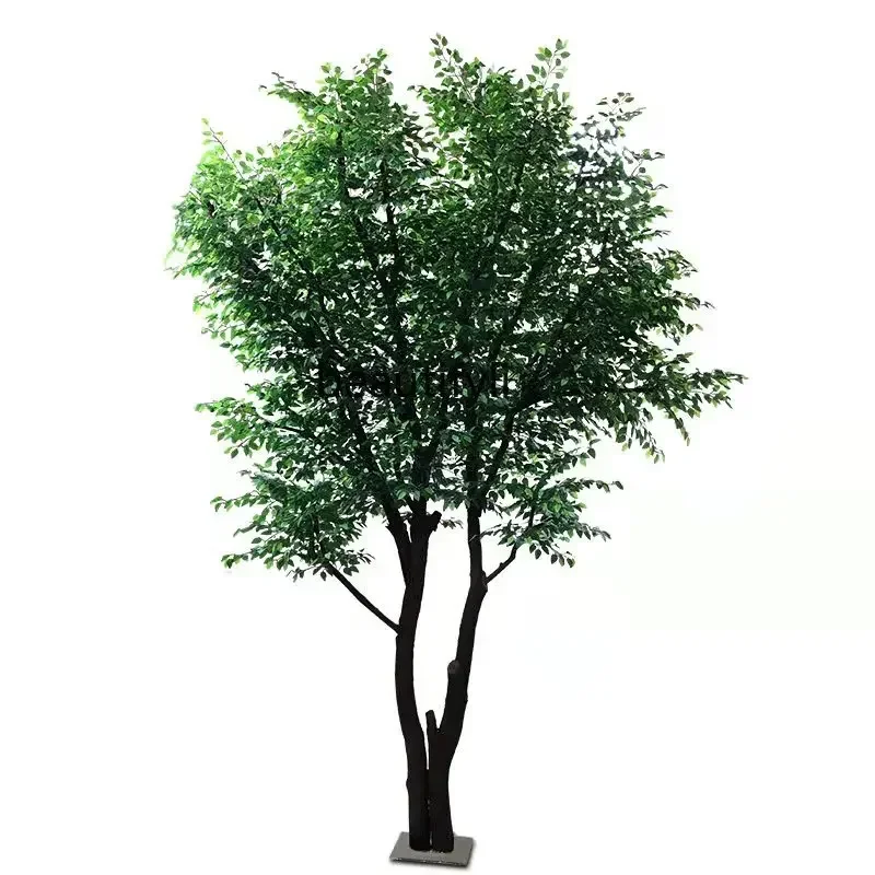 

Large Customized Fake Trees Shopping Mall Modeling Fake Banyan Interior Decoration Solid Wood Simulation Tree