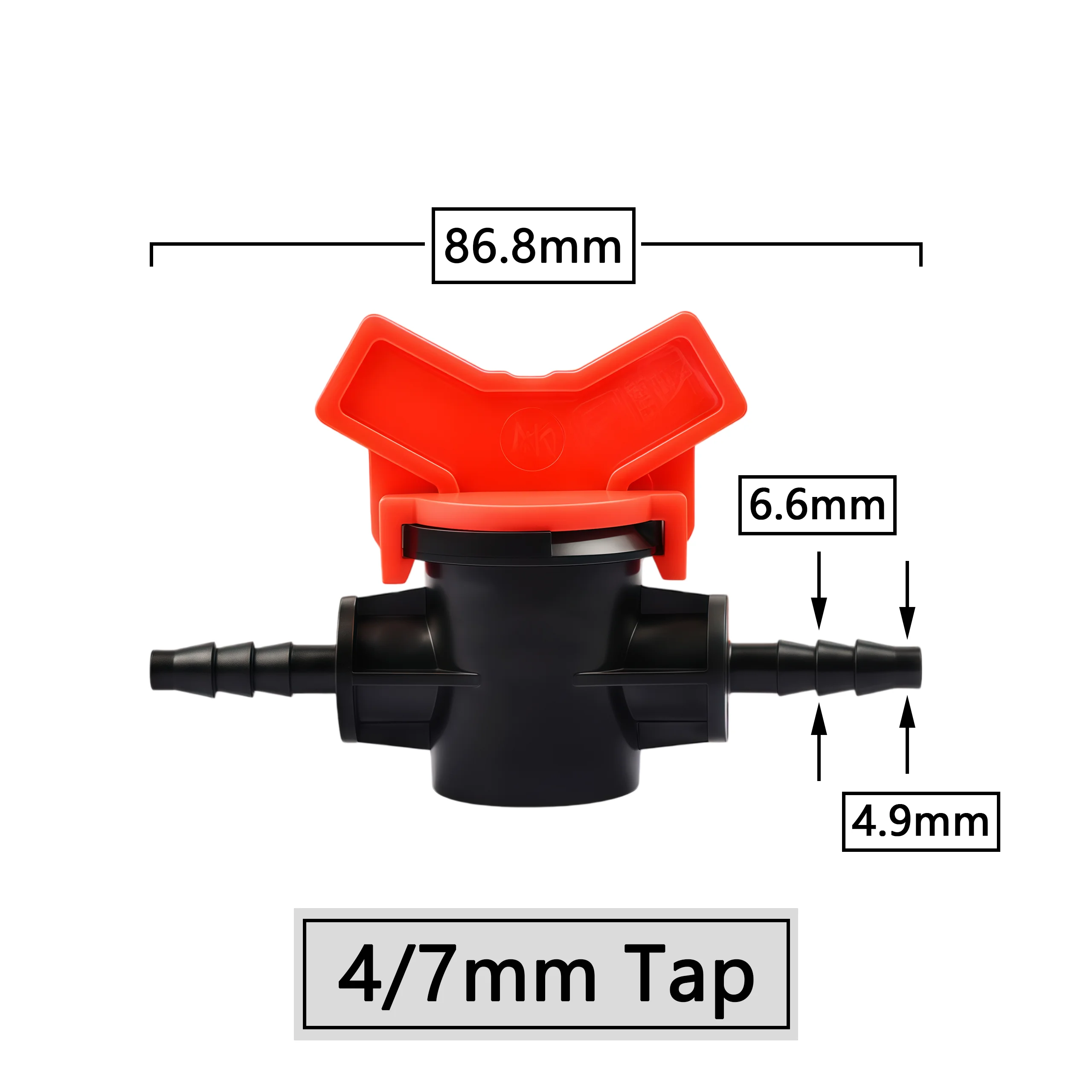 4/8/10/12/16/20/25mm Hose Barbed Mini Valve Garden Tap Barb Connectors 1/2 3/4 Inch Thread Drip Irrigation System Fitting