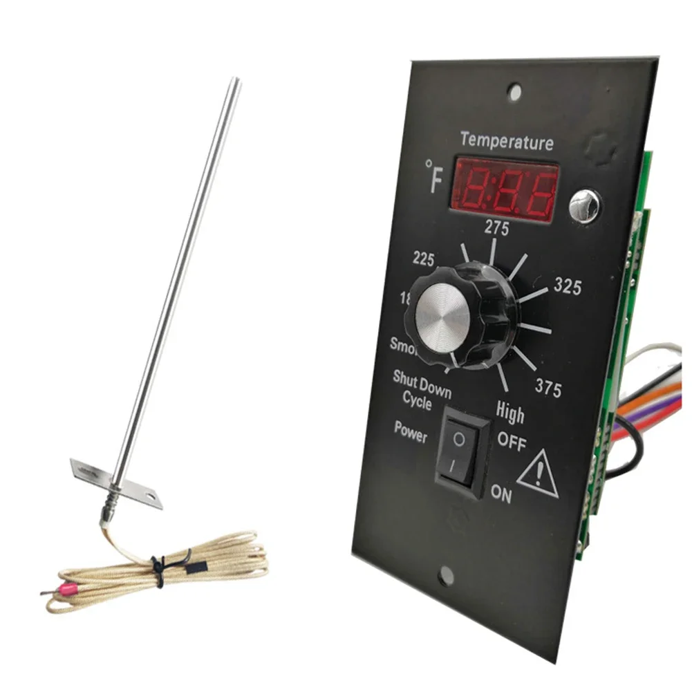 BBQ Grill Replacement Parts Digital Thermostat Kit for Traeger Pellet Wood Bright LED Display High Heat Mode Available