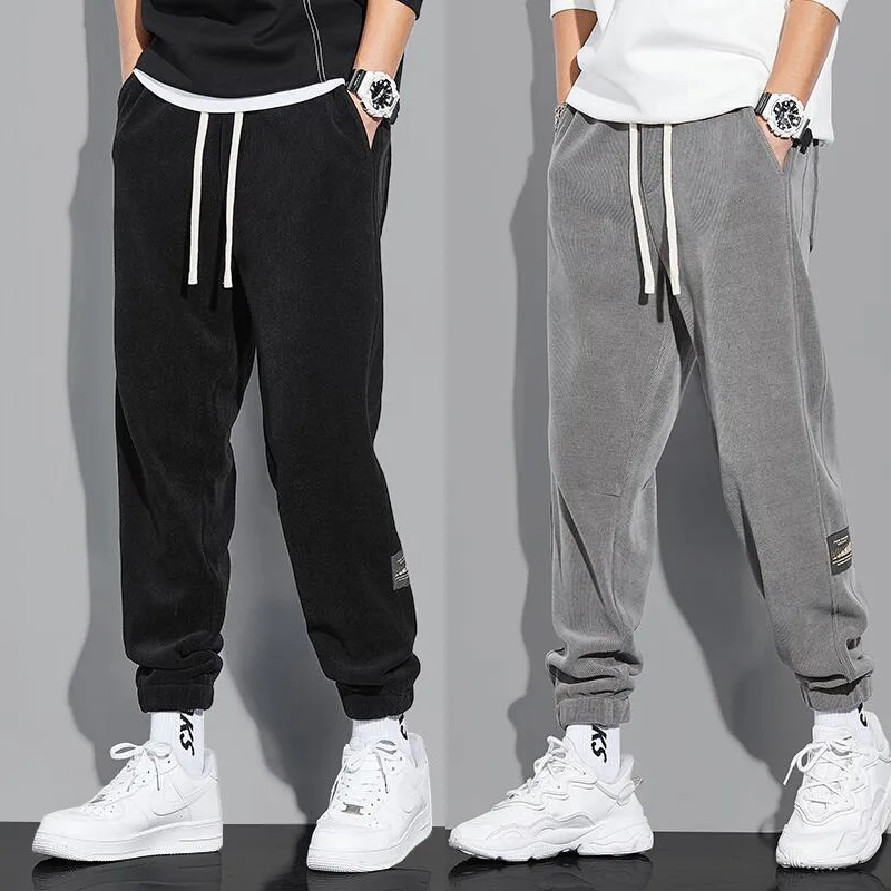 

Thiened вельветовые мужские повседневные брюки зимняя рабочая одежда спортивные штаны свободный крой длинные брюки Spor осенне-зимняя коллекция