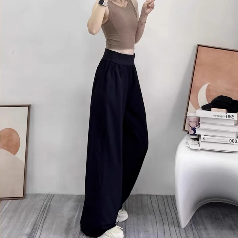 Yoga Pants Loose Casual High Waist Sweatpants Fitness Running Wide Leg Pants Sweatpants image 4