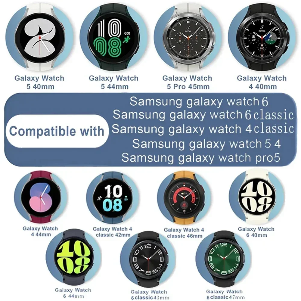 Magnetic Strap For Samsung Galaxy watch 6 5 4 44mm 40mm Watch 5 Pro 45mm Silicone Band For Galaxy Watch 6 Cassic 43mm 47mm 42 46