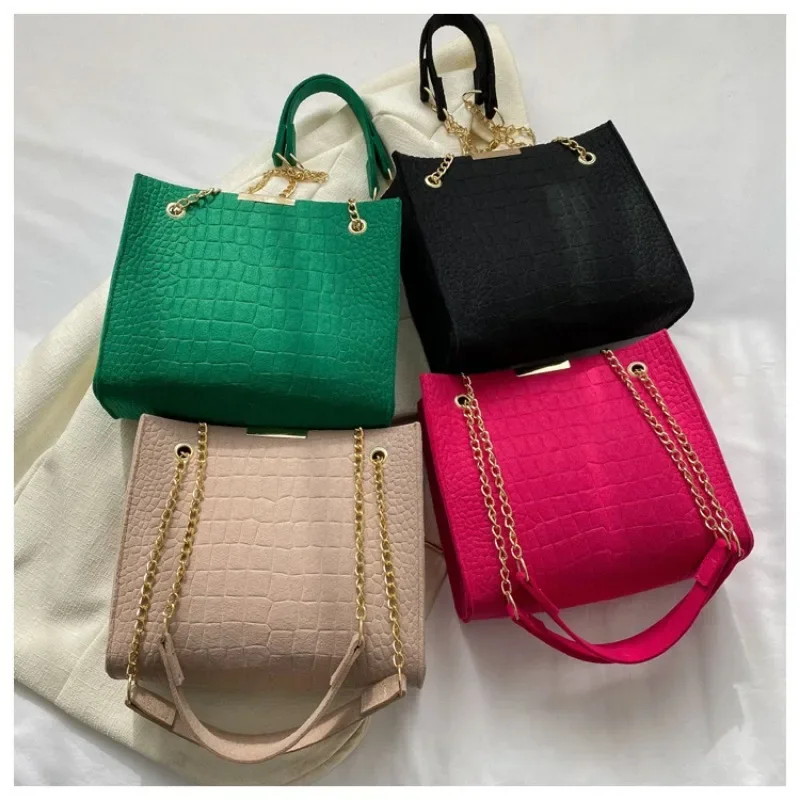 Fashion Luxury Crossbody Bags for Women 2023 New Trendy Designer Shoulder Bag Leisure Chain Solid Color Messenger Bag Handbags