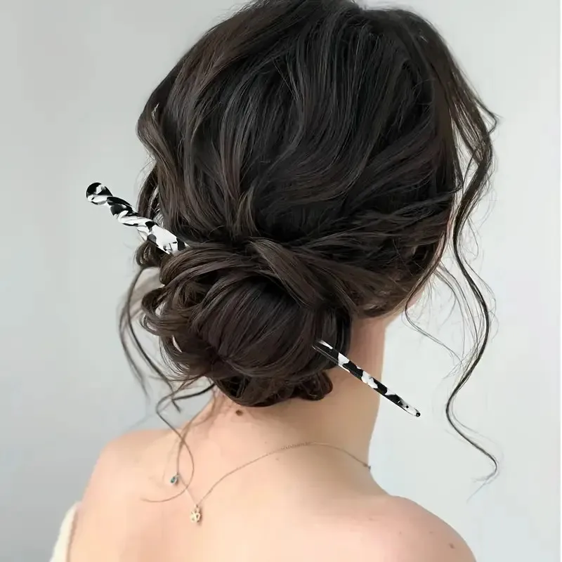 Spinka do włosów octanowa Klasyczny kolor Elegancki temperament Kulka Klips do włosów Modna spinka do włosów Akcesoria do włosów dla dziewczyn