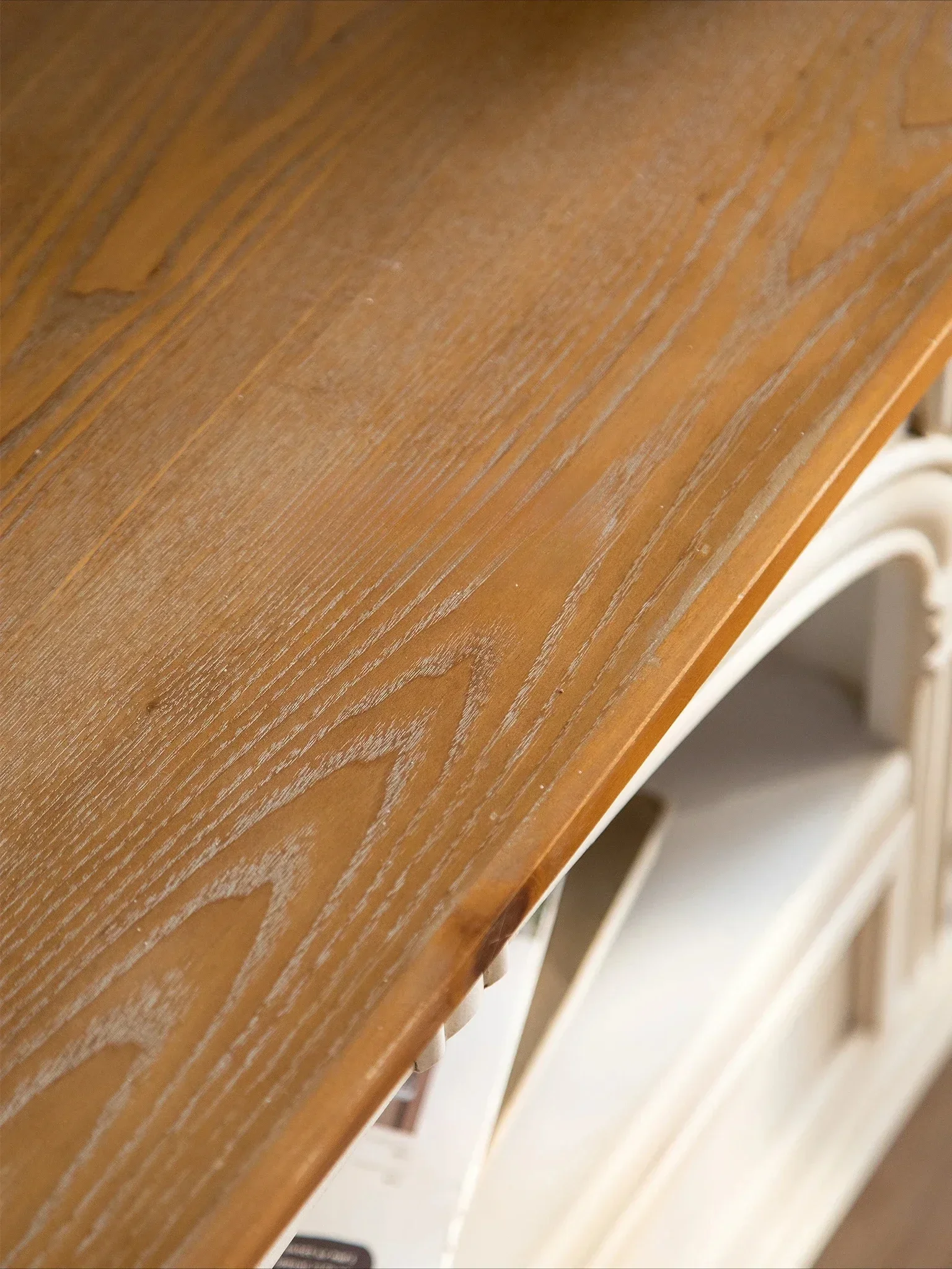 الفرنسية الرجعية خزانة التلفزيون الخشب الصلب الشمال النمط الرعوي غرفة المعيشة الأبيض خزانة حديدية خزانة #4