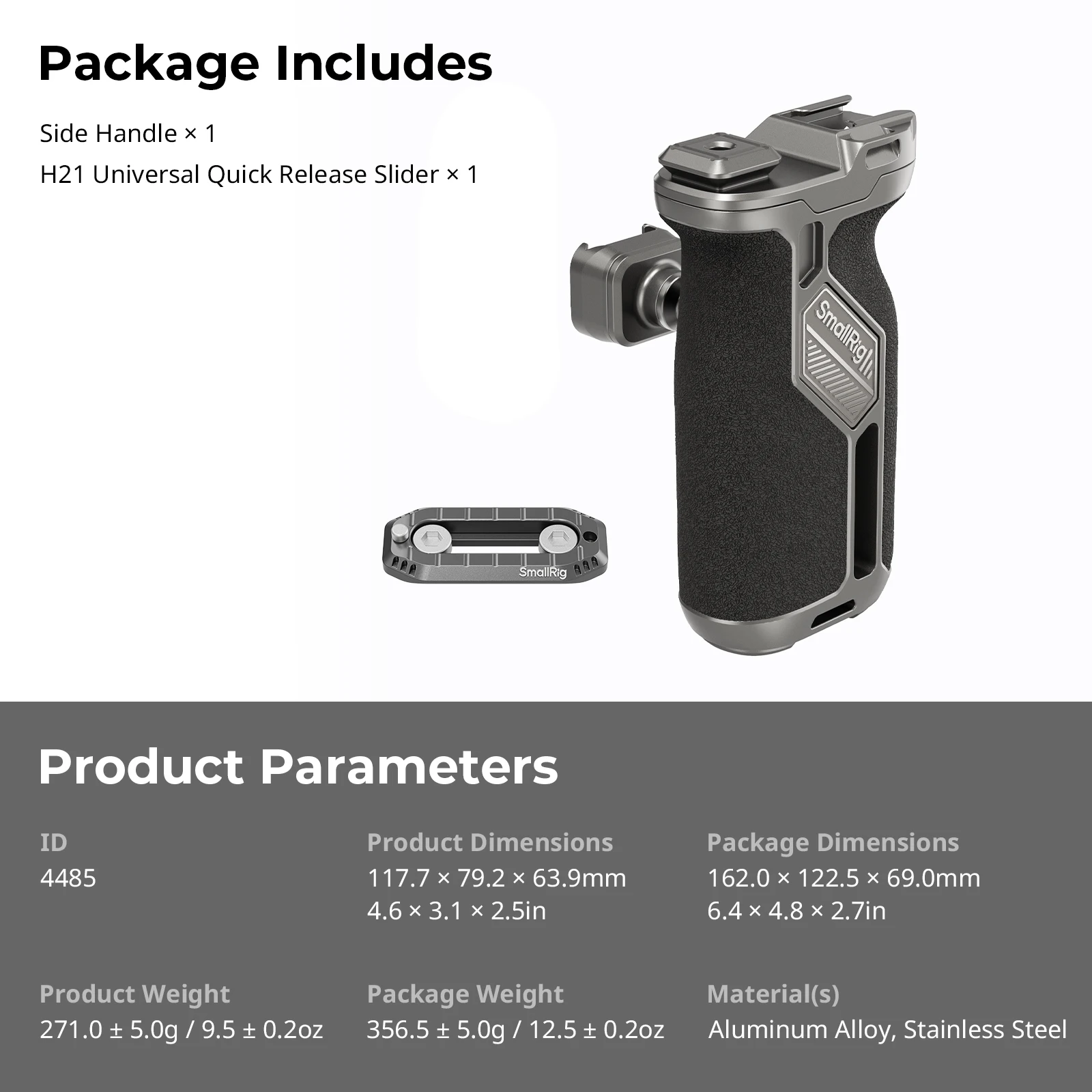 Smallrig H21 クイックリリース回転ハンドル 360°