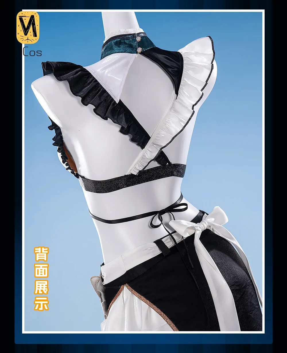 Tenue de cosplay faite à la main : NIKKE Déesse de la Victoire Nayuta, ensemble complet de cosplay de demoiselle d'honneur, uniforme féminin sur le thème du jeu, édition limitée HCos