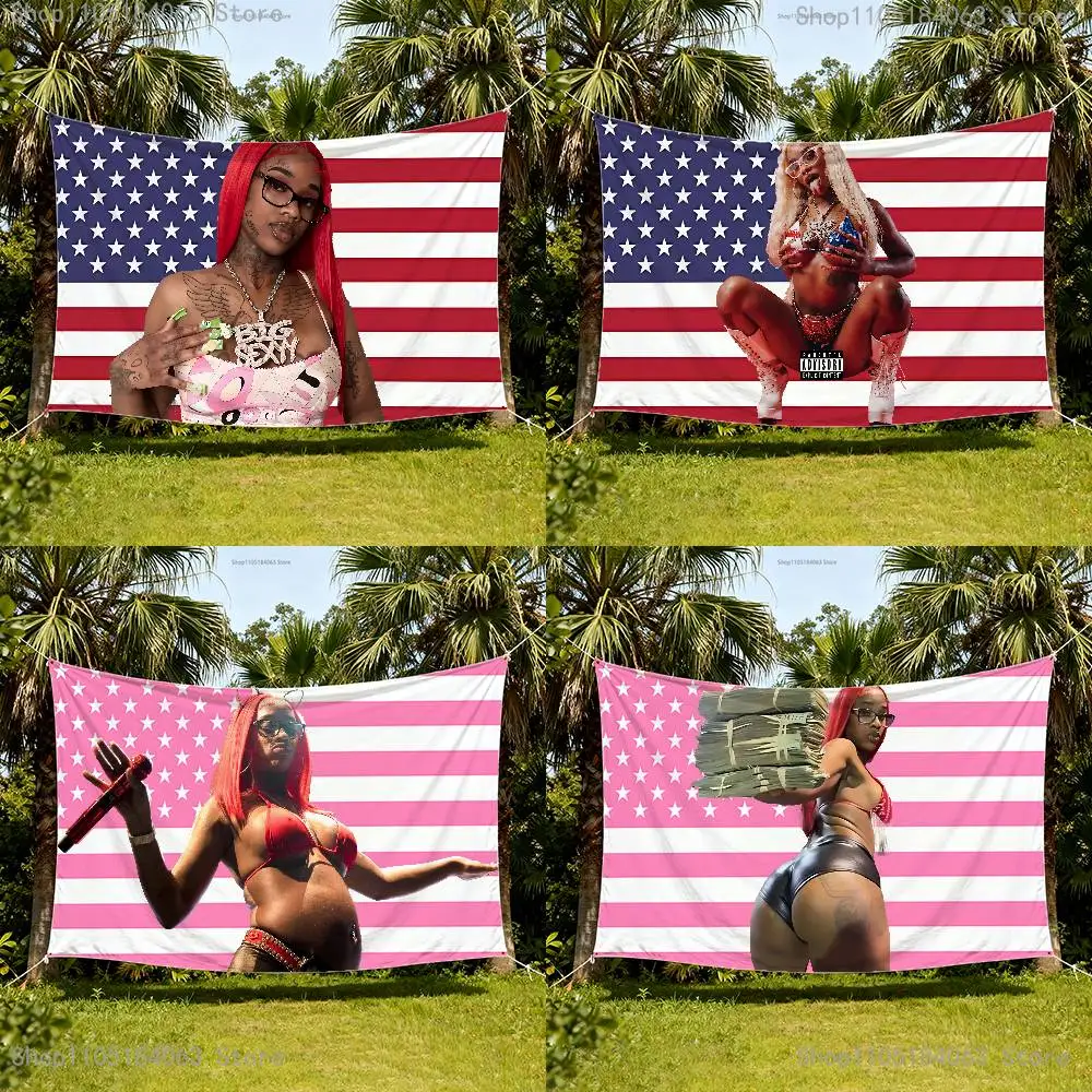 

S-Sexy R-Redd Flag For 150*200cm 60*90cm 100*150cm 80*120cm 50*70cm Living Room Banner Cover Tapestry