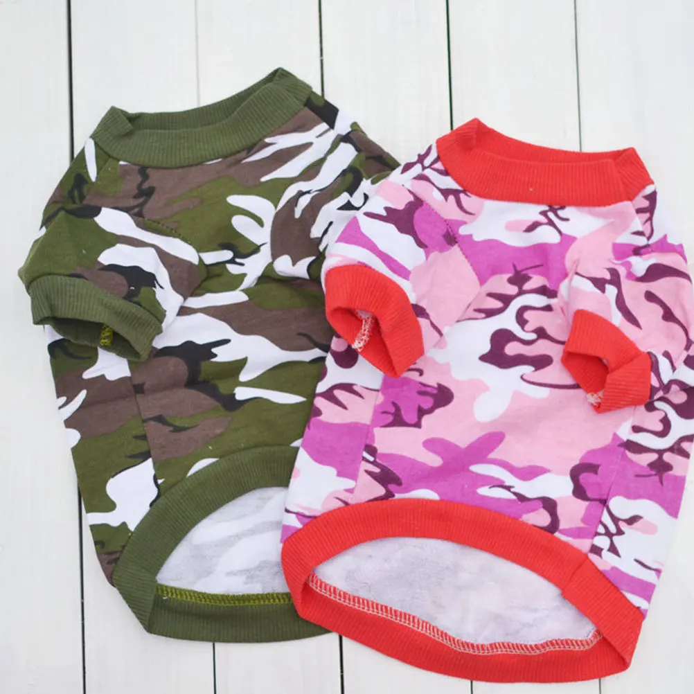 

Camouflage Dog Jacket For Puppies Durable Outdoor Wear Fashion Pet Costume Easy Fit Walking Jogging Puppy Clothing Pet