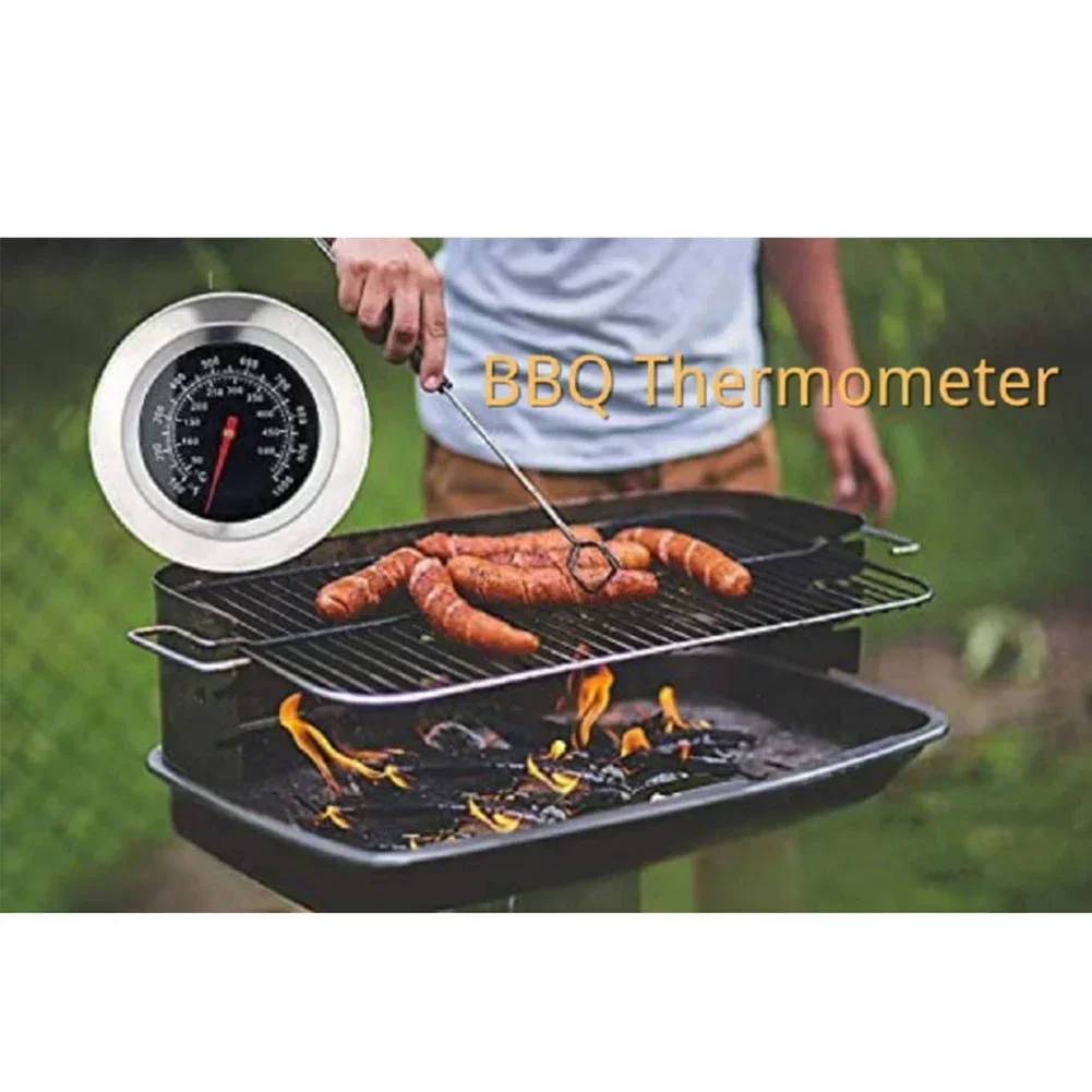 50-500℃ BBQ Grill Smoker Temperature Barbecue Gauge Stainless Steel Thermometer Or Home Kitchen Cooker Food Thermometer