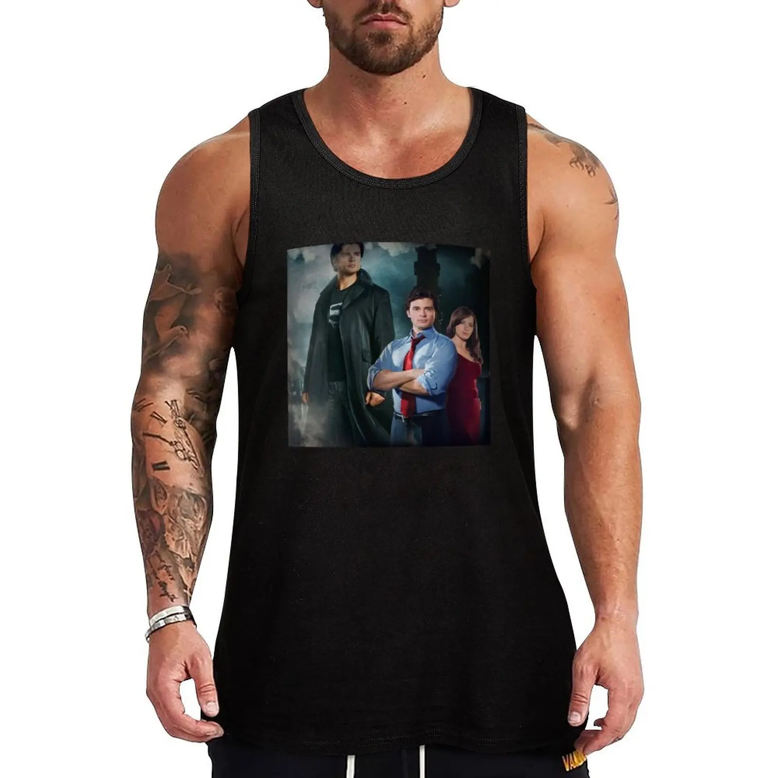 Camiseta sin mangas Smallville, camiseta sin mangas holgada, informal, para uso diario, sin mangas, para verano