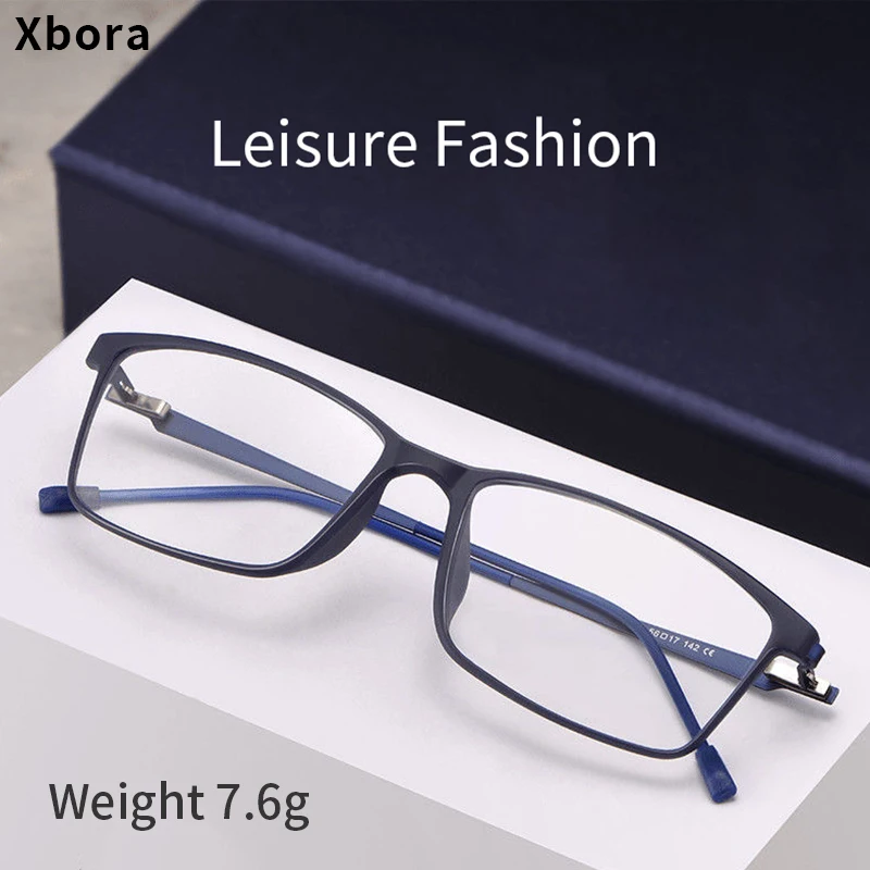 

Xbora Ultra-light Fashion TR90 Alloy Glasses Square Myopia Spring Leg Glasses Retro Optical Prescription Men And Women E0207