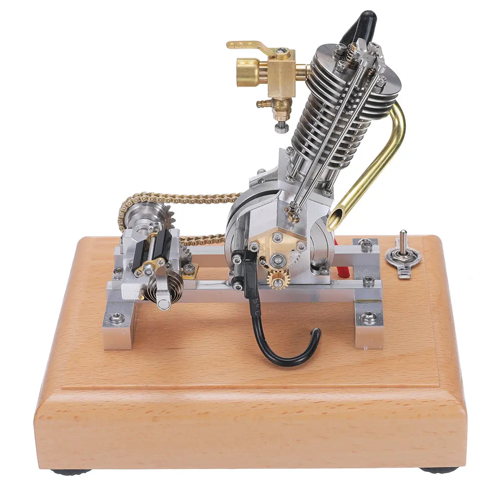 H09 Mini Hoglet Single Cylinder Engine Gasoline Engine Start Metal Model Scientific Experiment Research Exploration Toy