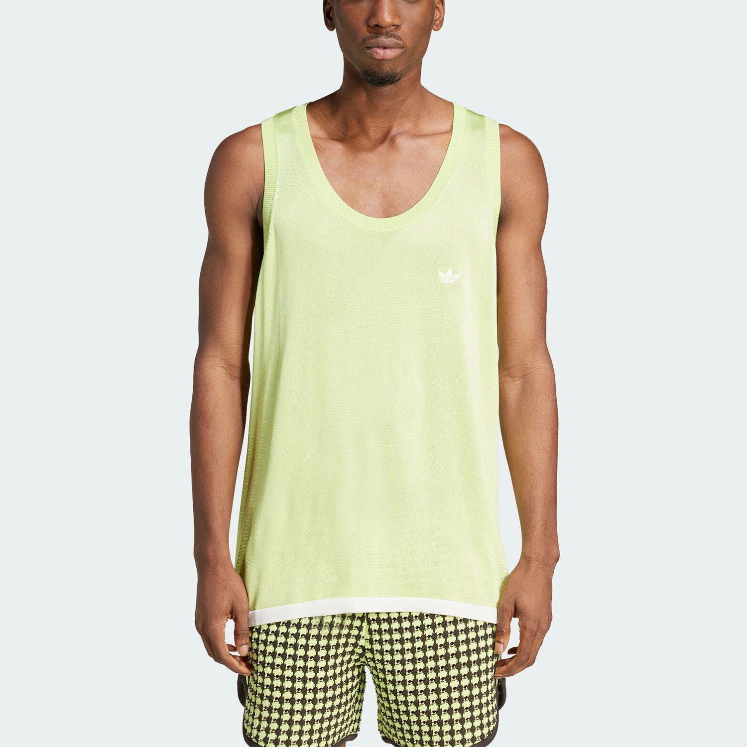 

Adidas genuine clover men's bright color embellished sports sleeveless vest IZ1890