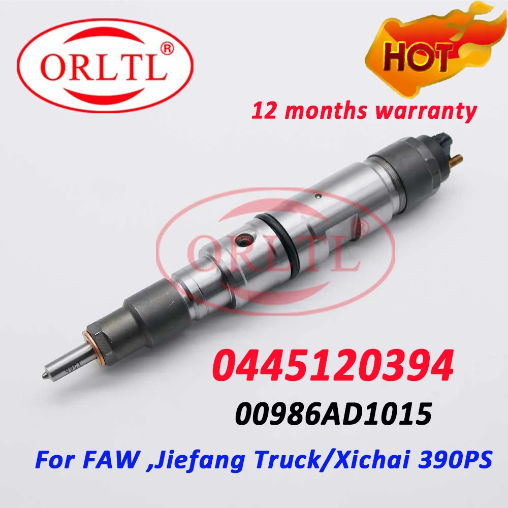 

ORLTL Diesel Injector 0 445 120 394 Common Rail Diesel Injector 0445120394 For CAR FAW ,Jiefang Truck J5,J6 Xichai 390PS, 430PS