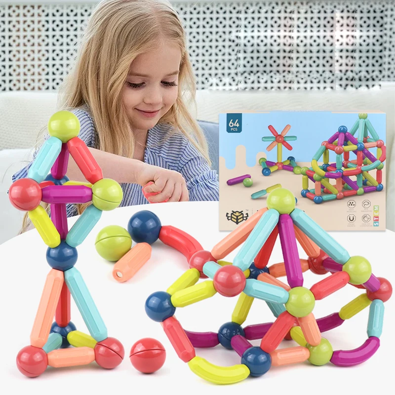 

Baby Toys Magnetic Stick Building Blocks Game Magnets Children Set Kids Magnets For Children Magnetic Toy Bricks